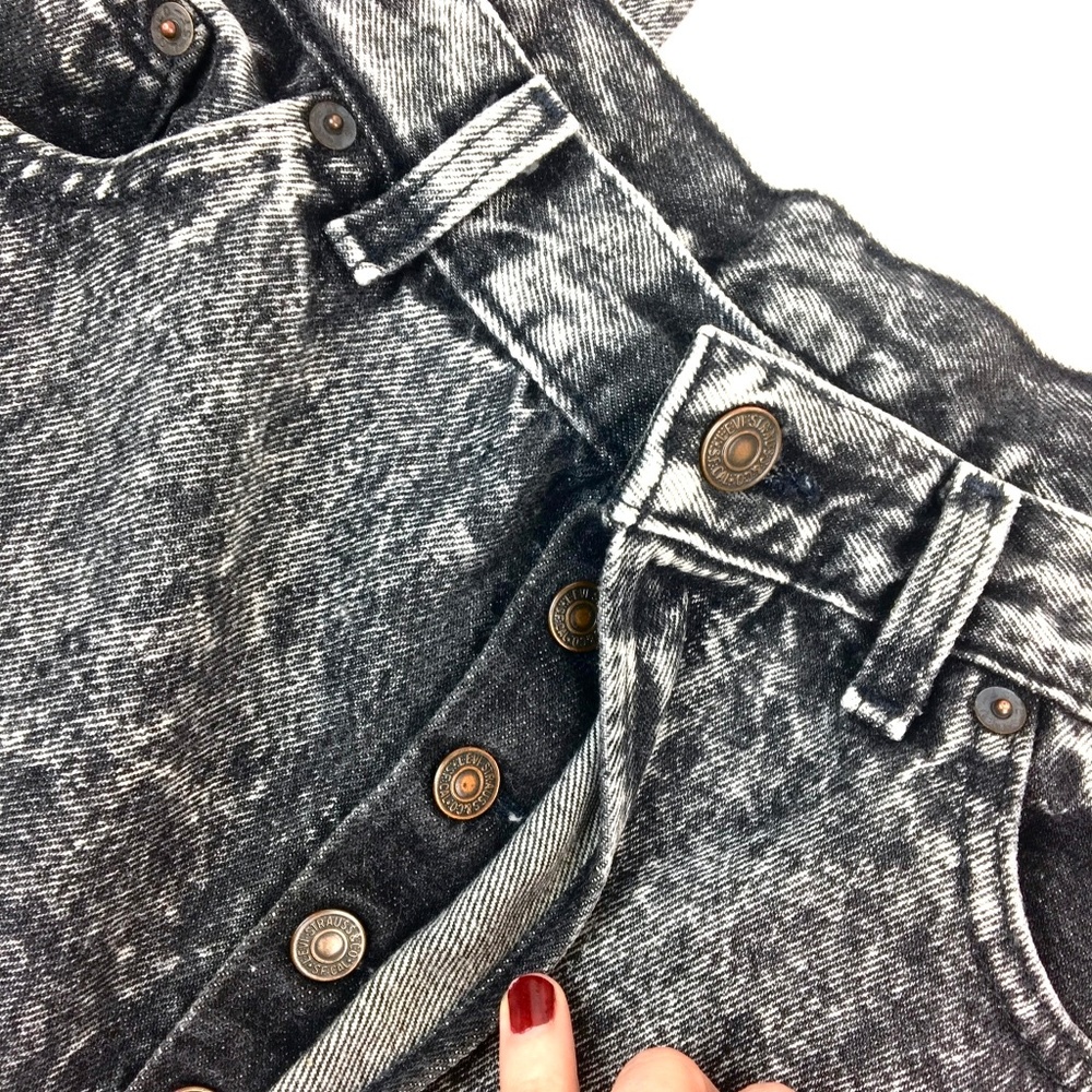 [ SOLD ] Levis > 80s 501s Acid Wash Black 36x32 - Picture 3 of 8